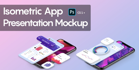 Мокап для продукта на тему графика