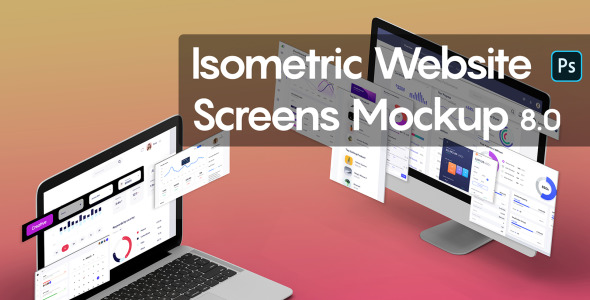 Мокап для продукта на тему графика