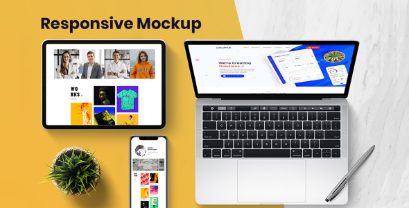 Мокап для продукта на тему графика