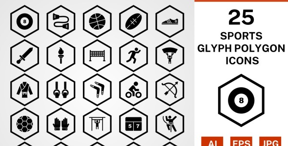 Набор иконок на тему sports