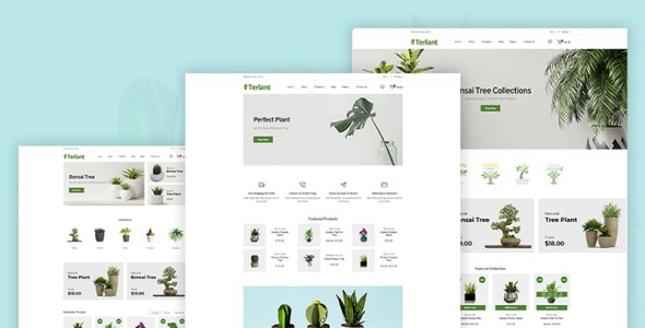 питомник цветочных растений shopify тема