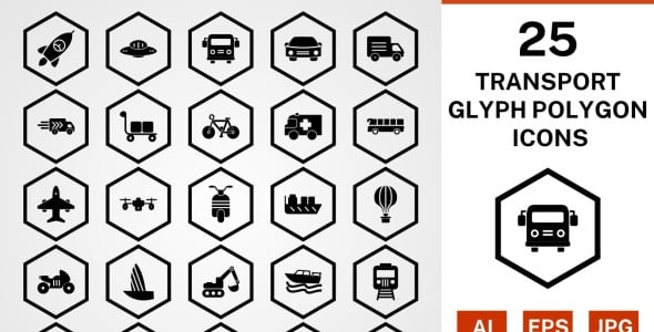 Набор иконок на тему transport