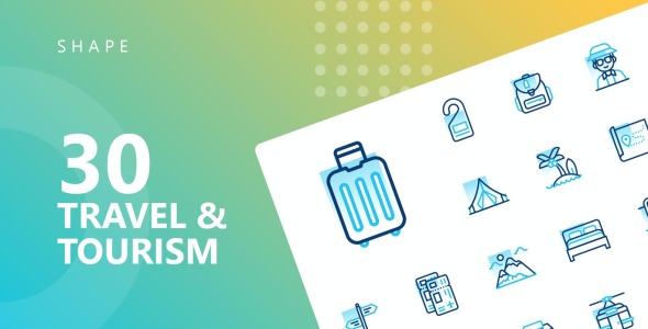 Набор иконок на тему travel