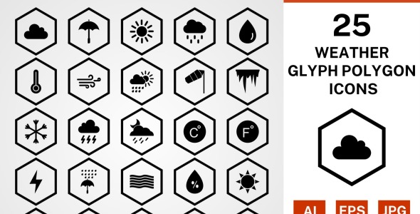 Набор иконок на тему weather