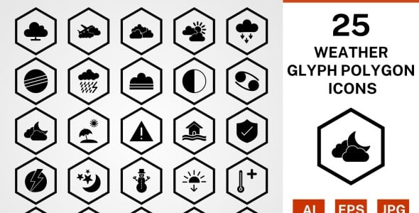 Набор иконок на тему weather