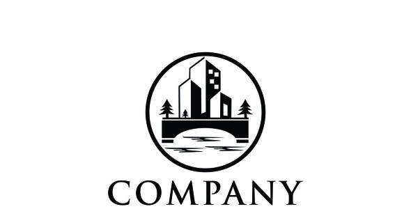 Шаблон логотипа на тему графика