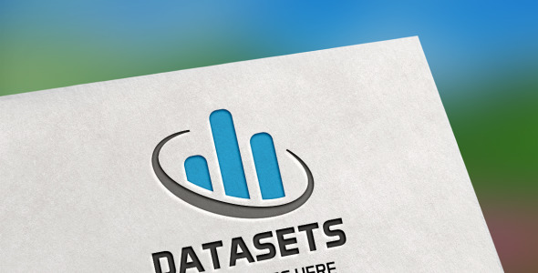 Шаблон логотипа на тему графика