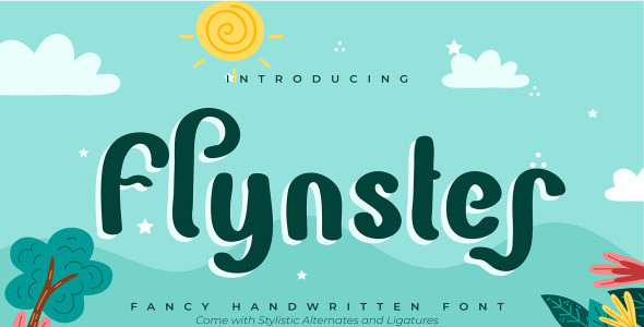 Шрифт на тему графика