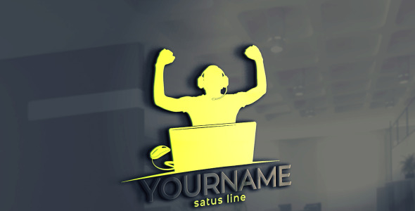 Шаблон логотипа на тему графика