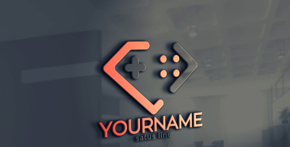 Шаблон логотипа на тему графика