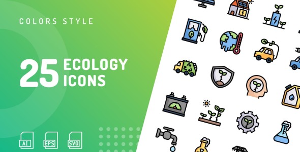 Набор иконок на тему nature