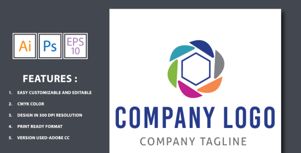 Шаблон логотипа на тему графика