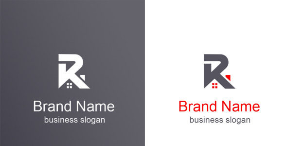 Шаблон логотипа на тему графика