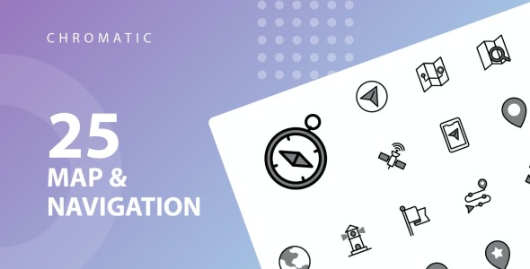 Набор иконок на тему maps