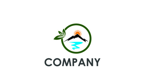 Шаблон логотипа на тему графика