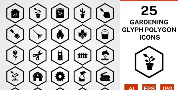 Набор иконок на тему nature