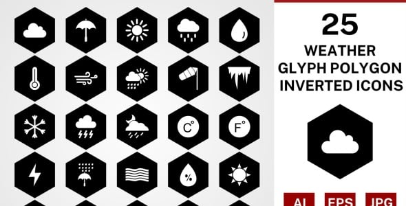 Набор иконок на тему weather