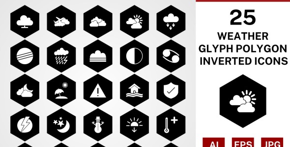 Набор иконок на тему weather