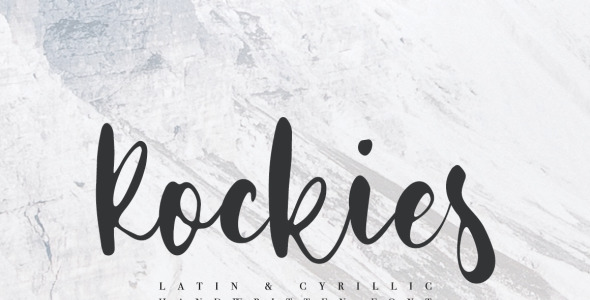 Шрифт на тему графика