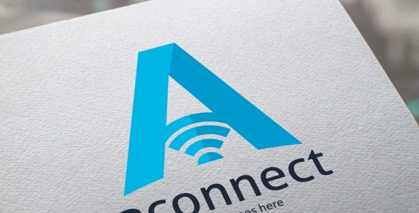 Шаблон логотипа на тему графика