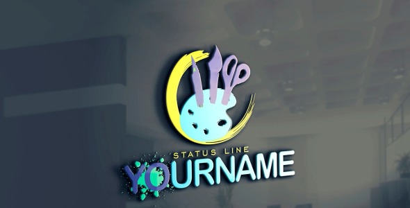 Шаблон логотипа на тему графика