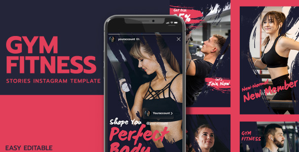 Шаблон для соцсетей на тему графика