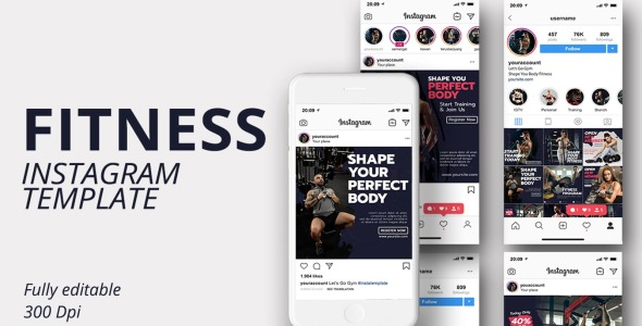 Шаблон для соцсетей на тему графика