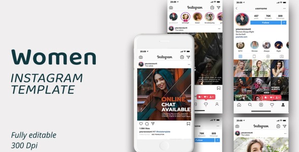 Шаблон для соцсетей на тему графика