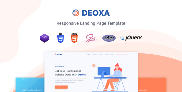 адаптивный шаблон целевой страницы