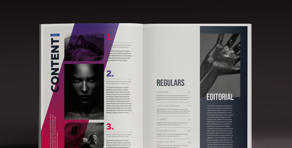 Magazine Template на тему искусство и культура