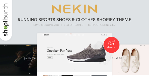 кроссовки, спортивная обувь и одежда shopify theme