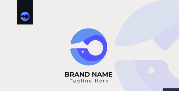 Шаблон логотипа на тему графика