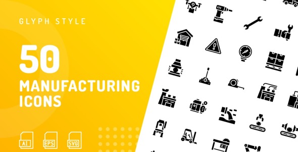 Набор иконок на тему industrial