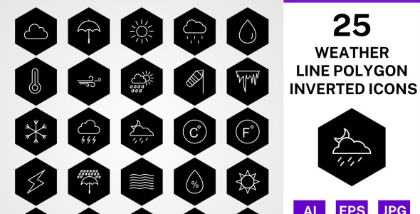 Набор иконок на тему weather