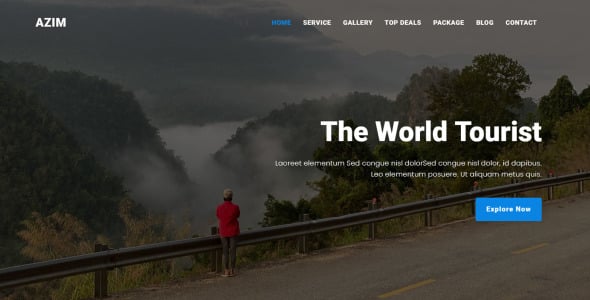 Tour &amp; Travel Agency Landing Page Template