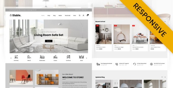 современный мебельный магазин woocommerce тема