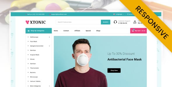 Medical Store OpenCart Template