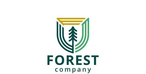 Шаблон логотипа на тему графика