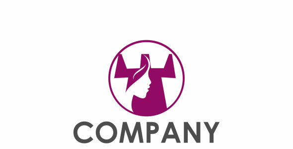 Шаблон логотипа на тему графика