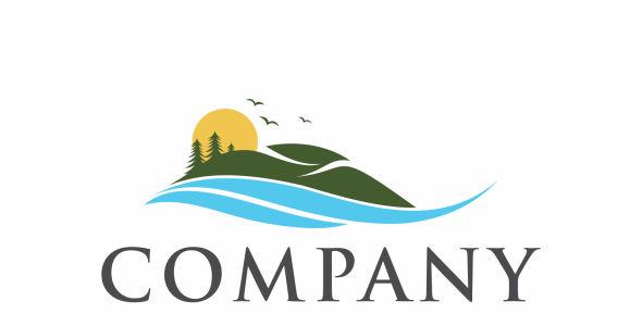 Шаблон логотипа на тему графика