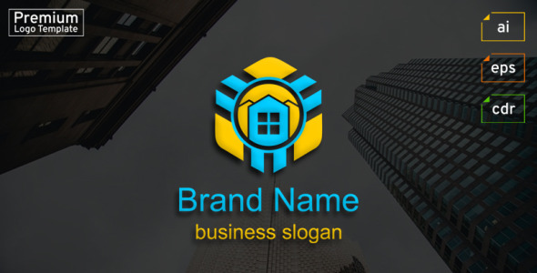 Шаблон логотипа на тему графика