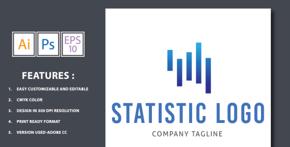 Шаблон логотипа на тему графика