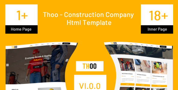 Construction Company Website Template