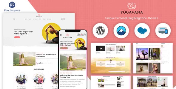 Yoga, Fitness &amp; Meditation WordPress Theme