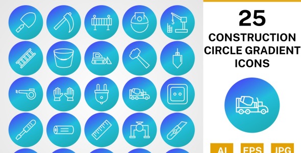 Набор иконок на тему industrial