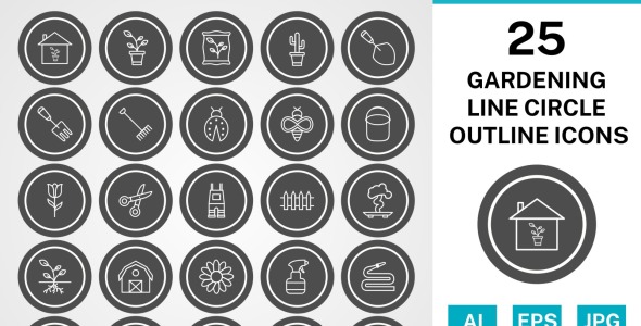 Набор иконок на тему nature