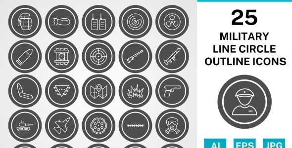 Набор иконок на тему military
