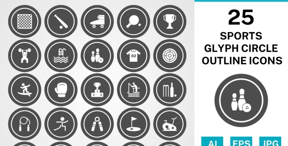 Набор иконок на тему sports