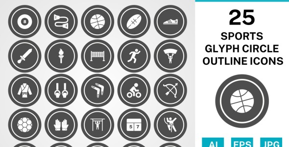 Набор иконок на тему sports