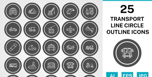 Набор иконок на тему transport